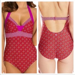 NWT Prana Isla Print OnePiece Swimsuit SZ XS